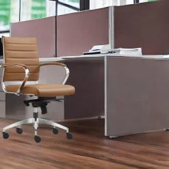 Sedero Bureaustoel Cádiz Cognac - 100% leder Clearance