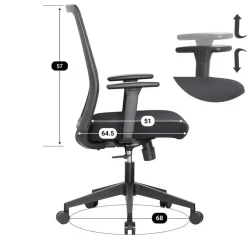 IVOL Bureaustoel Napoli Hot