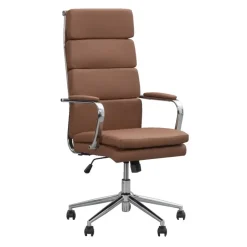 Leen Bakker Bureaustoel Nikki - PU - cognackleur Outlet