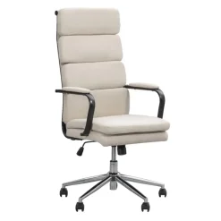 Leen Bakker Bureaustoel Nikki - stof - zandkleur Clearance