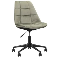 Leen Bakker Bureaustoel Senja - geblokt groen - zwart metaal Sale