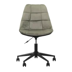 Leen Bakker Bureaustoel Senja - geblokt groen - zwart metaal Sale