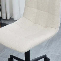 Nordlys Bureaustoel van beige stof met metalen onderstel Outlet