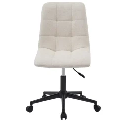 Nordlys Bureaustoel van beige stof met metalen onderstel Outlet