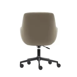 Sedero Bureaustoel/Eetkamerstoel Volos - Taupe - PU-leer Hot