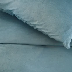 Byrklund - Dekbedovertrek Go Velvet - 140x220 cm - Petrol Sale