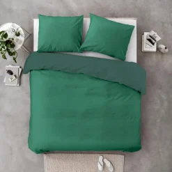 Byrklund - Dekbedovertrek Go Velvet - 240x220 cm - Groen Best