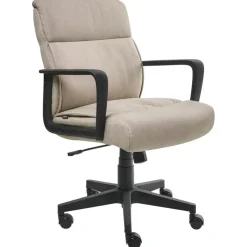 Leen Bakker BYRON - Bureaustoel - Beige - Stof Sale