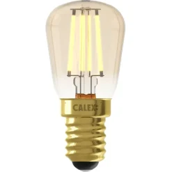 Calex LED buislamp - T26x58 - goudkleur - E14 - 1,5W - 136LM - dimbaar Clearance