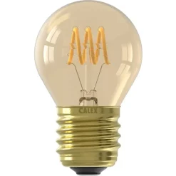 Calex LED kogellamp - goudkleur - E27 - 2,5W - 136LM - dimbaar Discount