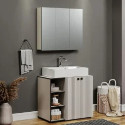 Calicosy - Badkamerkast met spiegel PUREBLISS - 20x90x80 cm Sale