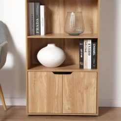 Calicosy - Boekenkast - Hout - 120x58,5x29 cm Best