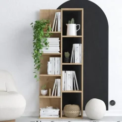 Calicosy - Boekenkast LILY - Bruin - 150x60x18 cm Sale