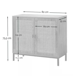 Calicosy - Dressoir JAYA - Licht hout - 75x80x35 cm Online