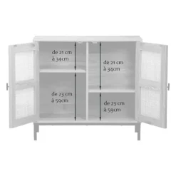 Calicosy - Dressoir JAYA - Licht hout - 75x80x35 cm Online