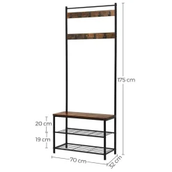 Calicosy - Garderobe - Donker hout - 175x70x32,5 cm Online