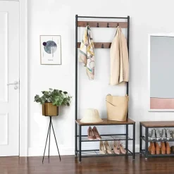 Calicosy - Garderobe - Donker hout - 175x70x32,5 cm Online