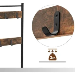 Calicosy - Garderobe - Donker hout - 175x70x32,5 cm Online