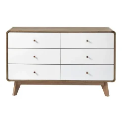 Calicosy - Ladekast ALBURA - Donker hout - 75.5x120x39 cm Clearance