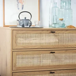 Calicosy - Ladekast JAYA - Licht hout - 79x80x39 cm Best