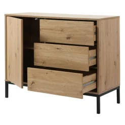 Calicosy - Ladekast LENNY - Eik - 80x90x40 cm Best