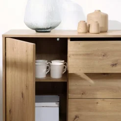 Calicosy - Ladekast LENNY - Eik - 80x90x40 cm Best