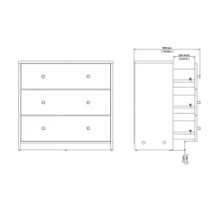 Calicosy - Ladekast LISE - 68,3x72,4x30,1 cm Online