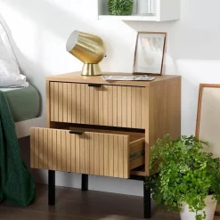 Calicosy - Nachtkastje TARA - Licht hout - 51x45x29 cm Online