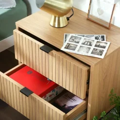 Calicosy - Nachtkastje TARA - Licht hout - 51x45x29 cm Online