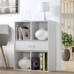 Calicosy - Opbergplank met 4 compartimenten - 29,5x62x80 cm Online