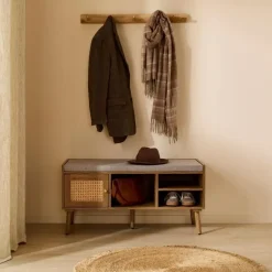 Calicosy - PALMO Bank - B100 cm - Licht hout 100 cmx39 cmx49 cm New