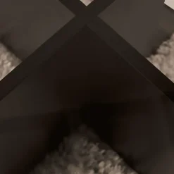 Calicosy - Salontafel AERIS - Zwart hout - 35x75x75 cm Clearance