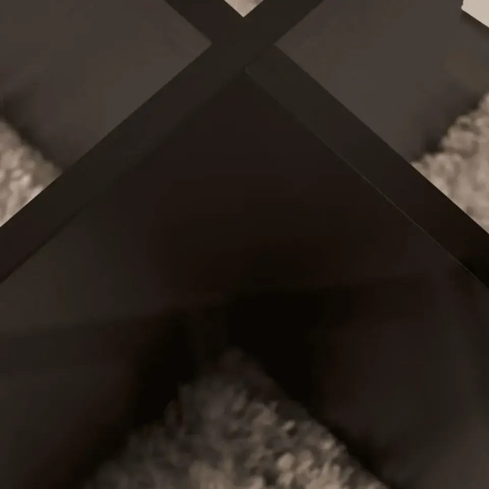 Calicosy - Salontafel AERIS - Zwart hout - 35x75x75 cm Clearance