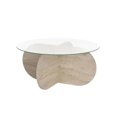 Calicosy - Salontafel AERIS - Travertijn - 35x75x75 cm New