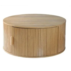 Calicosy - Salontafel ERNEST - Licht hout - 35,5x75x75 cm Outlet