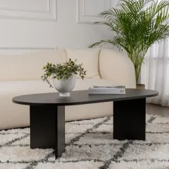 Calicosy - Salontafel IRIS - Zwarte eik - 39,8x119x60 cm Online