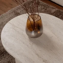 Calicosy - Salontafel IRIS - Travertijn - 39,8x119x60 cm Clearance