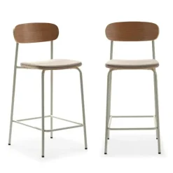 Calicosy - Set van 2 ADRIANA-krukken - 48x42x66 cm New