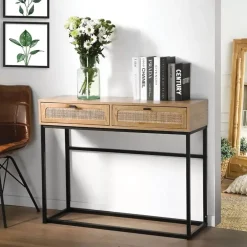 Calicosy - Sidetable JAYA - Licht hout - 80x100x35 cm Sale