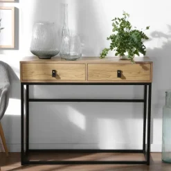 Calicosy - Sidetable JILL - Licht hout - 80.5x100.3x35.3 cm Outlet