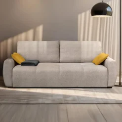 Calicosy - Slaapbank ALBA - Beige - 76x246x112 cm Clearance