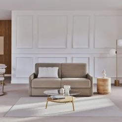 Calicosy - Slaapbank COSENZA - Ecru - 87x175x100 cm New