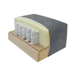 Calicosy - Slaapbank NAOMI - Grijs - 90x260x175 cm Best