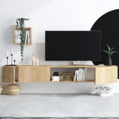 Calicosy - TV-Meubel AVIOR - Licht hout - 25x180x32 cm Online