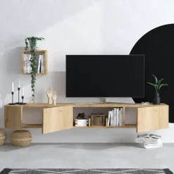 Calicosy - TV-Meubel AVIOR - Licht hout - 25x180x32 cm Online