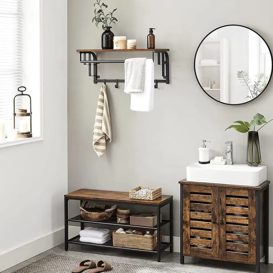 Merkloos CALICOSY - Wandkapstok - - 27x66x30 cm