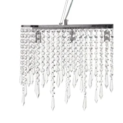 Beliani CALVELLE - Kroonluchter - Zilver - Ijzer Clearance