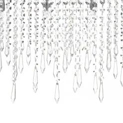 Beliani CALVELLE - Kroonluchter - Zilver - Ijzer Clearance