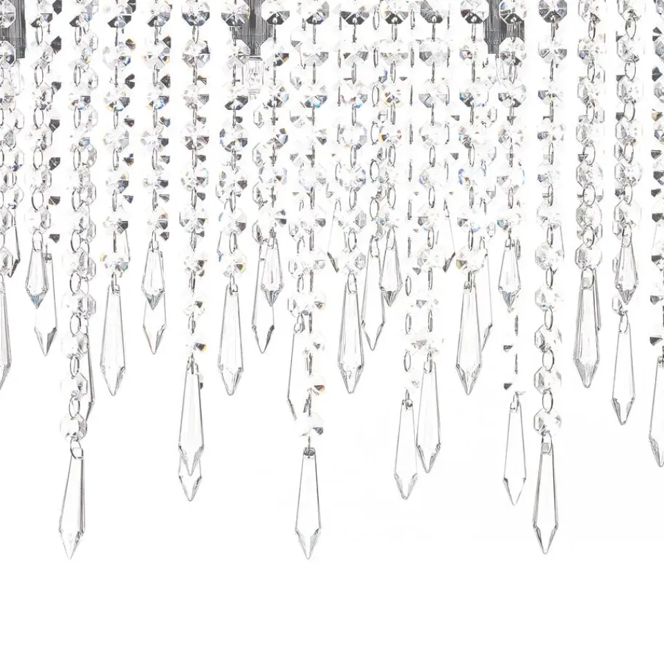 Beliani CALVELLE - Kroonluchter - Zilver - Ijzer Clearance