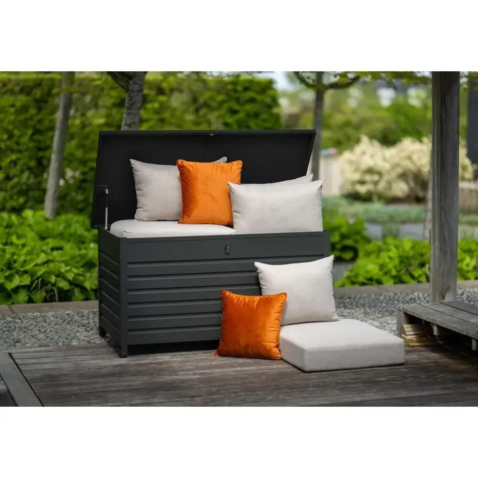 Garden Impressions Cambridge kussenbox - aluminium - 155x97xH82,5 cm - carbon black Online